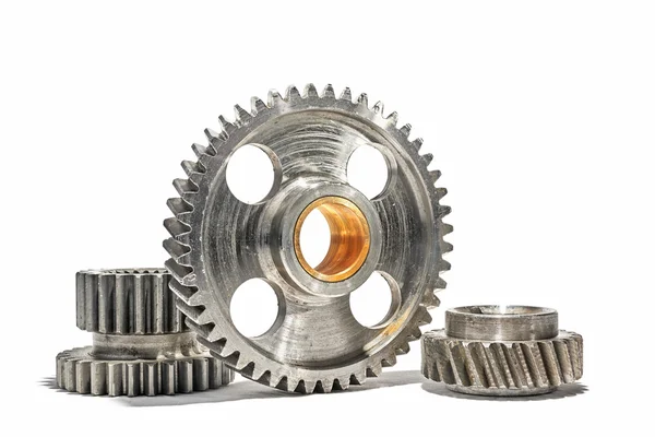 Gears on a white background — Stock Photo, Image