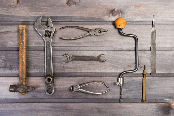 Oude tools — Stockfoto