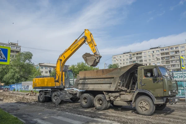 damperli kamyon yükleme