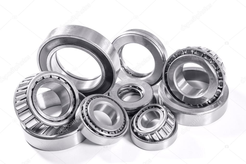 bearings on a white background