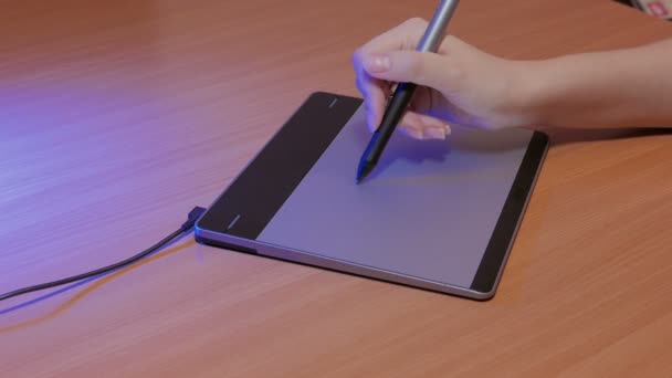 Grafik pad 4k — Stockvideo