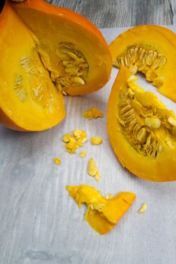 Turuncu canlı kabak tohumu ile