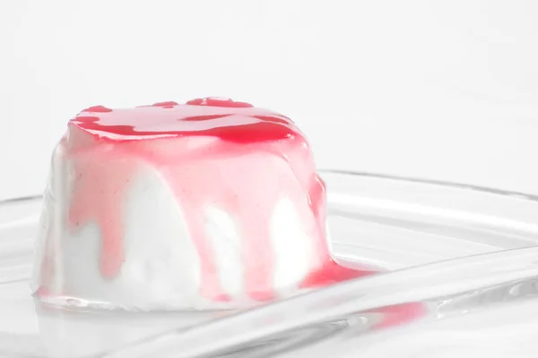 Yogur dolce alla fragola — Foto Stock