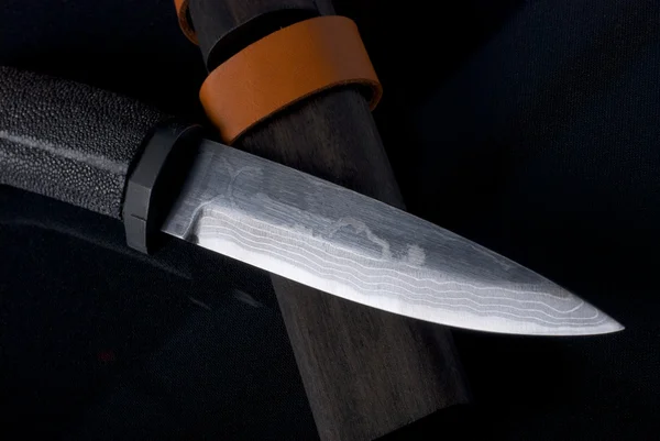 Cuchillo corto tradicional japonés de caza — Foto de Stock