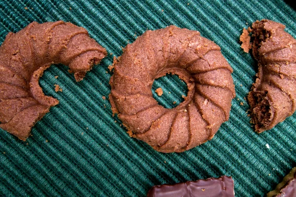 Sladký různých a chutné cookies — Stock fotografie