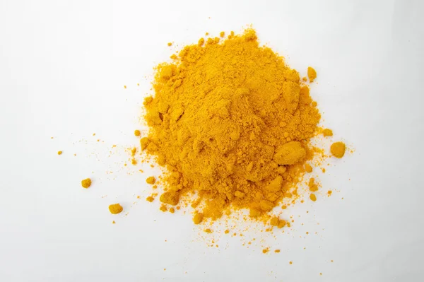 Especias de polvo amarillo suave al curry — Foto de Stock