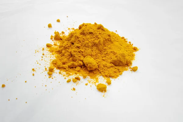 Especias de polvo amarillo suave al curry — Foto de Stock