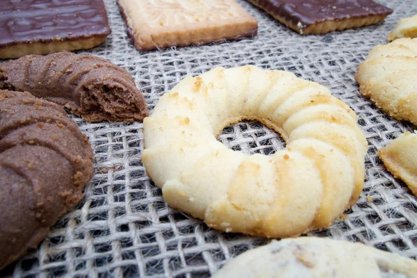 Sweet different  and delicious cookies — Stock Photo, Image