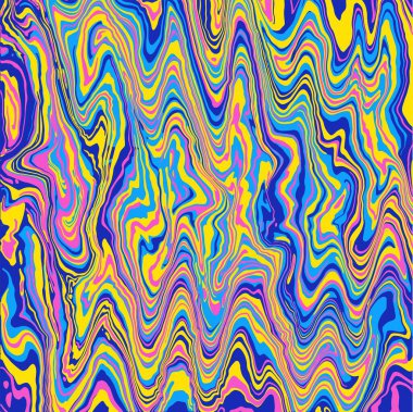 Sıvı dalga psikedelik doku. Soyut resimleme.