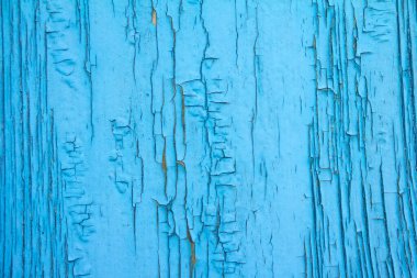 Eski çatlak boyayla mavi grunge desen arka plan.
