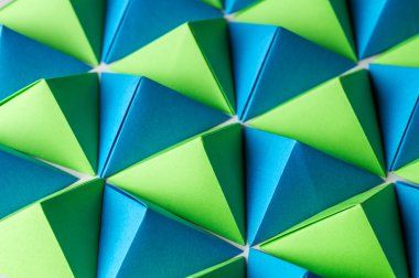 Fütüristik poligonal kompozisyon