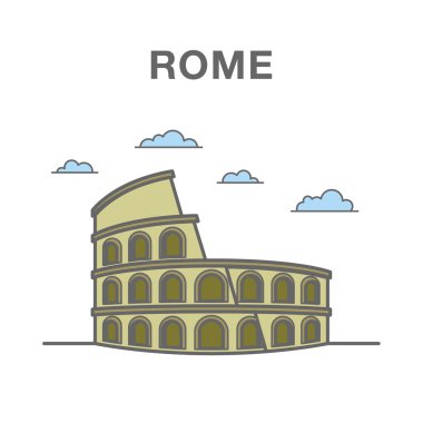 Roma, Italya'bina colosseum. 