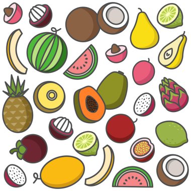 tropik meyve arkaplanı 