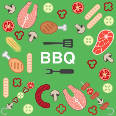 Barbekü partisi arka plan