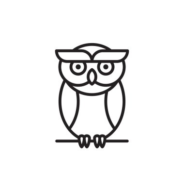 Sevimli baykuş çizgi film karakteri 