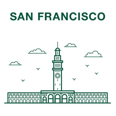  Feribot Binası çizgi roman illüstrasyon