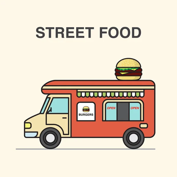Food truck festival menu food brochure, street food template design ...