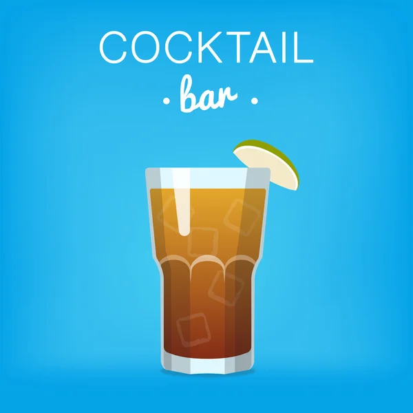 Long Island Ice Tea Cocktail icône — Image vectorielle