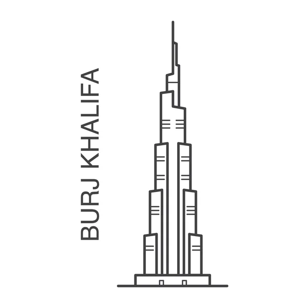 Burj Khalifa illustrazione — Vettoriale Stock