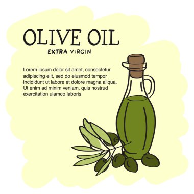 Zeytinyağı şişe zeytinyağı şubesi ile kroki