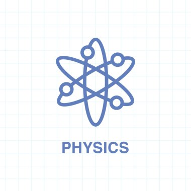 Fizik vektör simgesi 