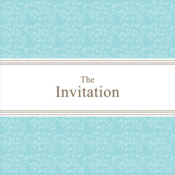 Pivoine Fleur Fond Invitation — Image vectorielle