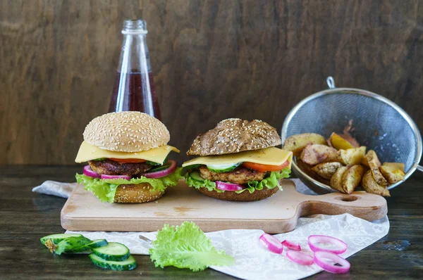 Házi hamburger — Stock Fotó