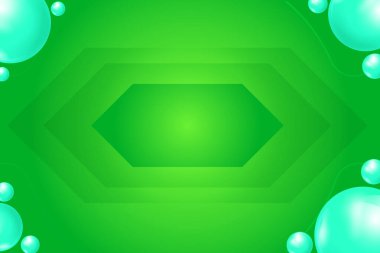 Cyan topları vektör illüstrasyonlu modern ve zarif yeşil arkaplan.