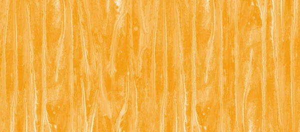 質感と溶融効果の背景を持つ黄色の水彩でオレンジ 壁表面のデザインに湿式塗料効果 — ストック写真