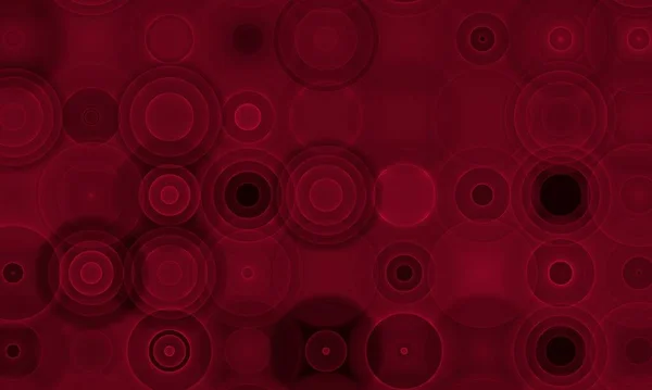 Абстрактний Візерунок Червоних Кіл Чорному Абстрактний Дизайн Фону — стокове фото