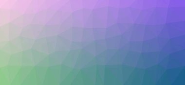 Gradyan arkaplanda çokgen şekilleri olan soyut ve renkli arkaplan