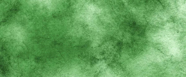 经典的绿色湿水彩画在白色背景上飞溅纹理 摘要粗劣的水彩设计 — 图库照片