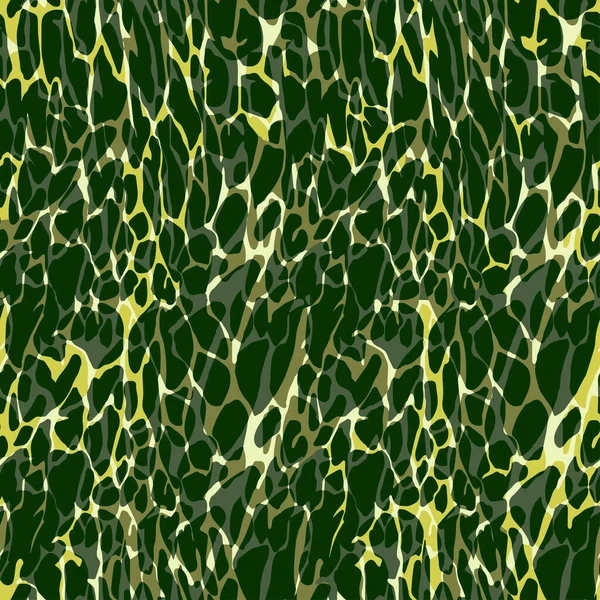 Zielone geometryczne tło sieciowe. Wzór bez szwu mech — Wektor stockowy