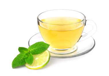 Yeşil çay nane ve limon ile.