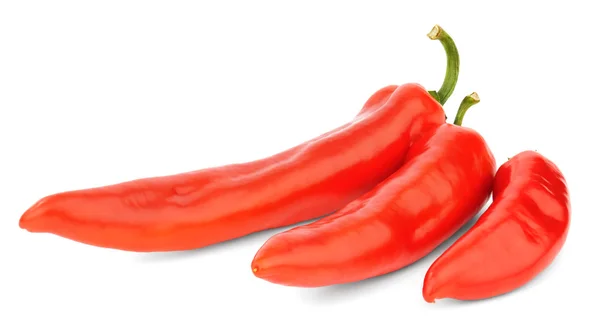 Drei rote Paprika — Stockfoto