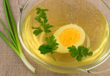 Yumurta ve maydanoz suyu
