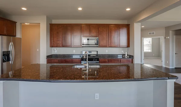 Neue Küchenschränke Wurden Installiert Und Die Küche Auburn Hills Michigan — Stockfoto