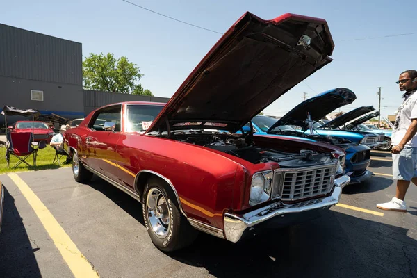 Knights Columbus Memorial Day Weekend Classic Car Bike Show Clinton — 스톡 사진