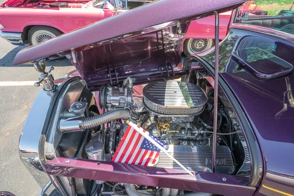 Knights Columbus Memorial Day Weekend Classic Car Bike Show Clinton — 스톡 사진