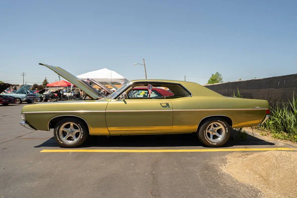 Knights Columbus Memorial Day Weekend Classic Car Bike Show Clinton — Stock Photo, Image