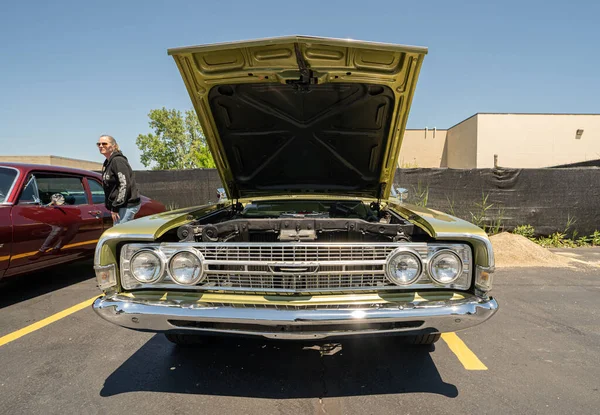 Riddare Columbus Memorial Day Weekend Classic Car Bike Show Clinton — Stockfoto