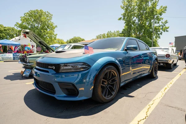 Ridders Van Columbus Memorial Day Weekend Klassieke Auto Bike Show — Stockfoto