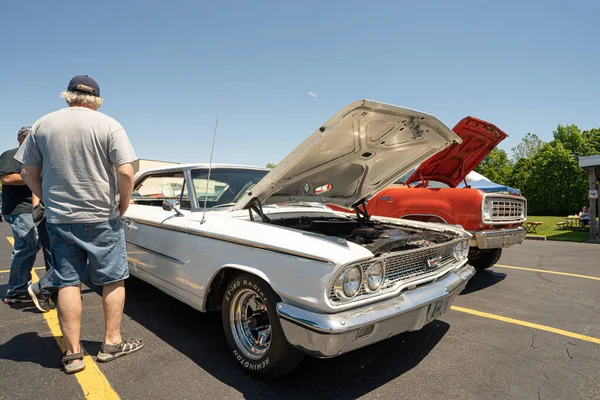 Riddare Columbus Memorial Day Weekend Classic Car Bike Show Clinton — Stockfoto