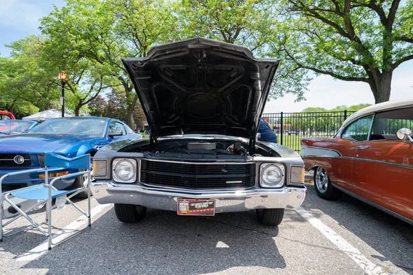 2021 Clemens Hot Rod City Car Show Cruise Clemens Michigan — стокове фото