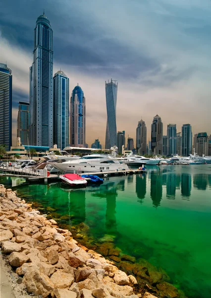 Dubai marina skyline, Dubai, United Arab Emirates — Stock Photo, Image