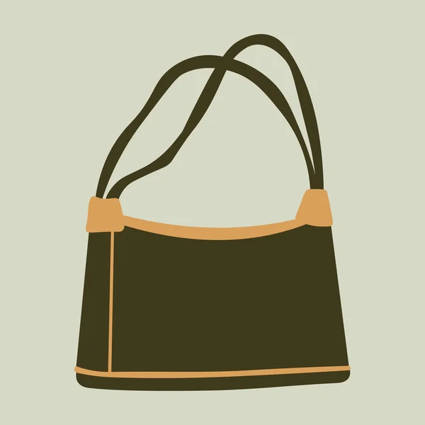 Bolso Moda Retro Vintage Accesorio Diseño — Vector de stock