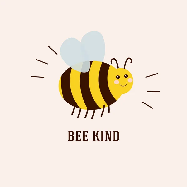 蜂のようなかわいい引用コンセプトイラストカード ベクターグラフィックス