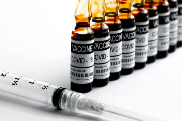 Covid Concept Vaccin Vaccin Contre Coronavirus Immunisation Traitement Nouvelle Infection — Photo