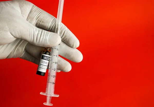 Koncepce Vakcíny Covid Koronavirová Vakcína Imunizace Léčba Nové Infekce Virem — Stock fotografie