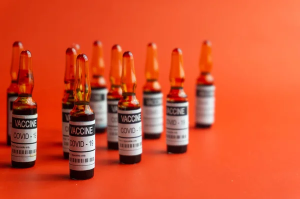 Covid Impfkonzept Coronavirus Impfstoff Immunisierung Und Behandlung Neuer Coronavirus Infektionen — Stockfoto